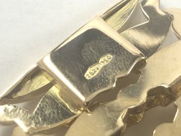 3 cm brett armband i 18 karat guld.