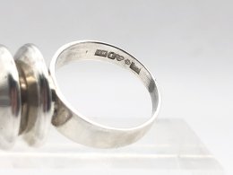 Vintage ring  Ge-Kå Kaplan äkta silver med ametist 1965