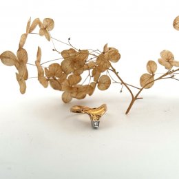 Ring 18k med diamant Lapponia Björn Weckström vintage