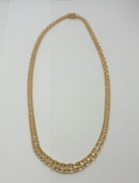 Second hand halsband doserad X-länk 18k guld 56cm 30,2g