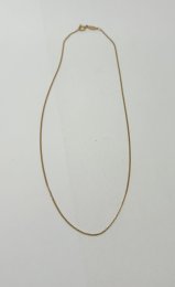 Second hand halsband smal pansarlänk 18k guld 42cm 2,7g