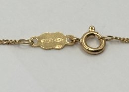 Second hand halsband smal pansarlänk 18k guld 42cm 2,7g