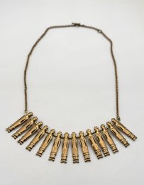 Vintage ovanligt halsband brons