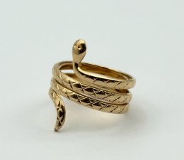 Vintage ring orm Snake ring 18k guld Kalevala Koru Finland