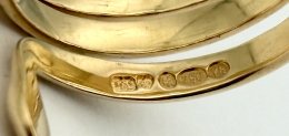 Vintage ring orm Snake ring 18k guld Kalevala Koru Finland