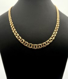 Second hand halsband doserad Bismarck 18k guld 23,8g 45cm