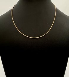 Second hand halsband smal venezialänk 18k guld 3g 38cm