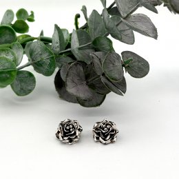 Vintage örhängen äkta silver clips rosor Mexico