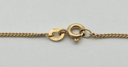 Second hand halsband smal pasnarlänk 18k guld 4,7g 60cm