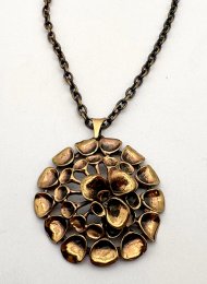 Vintage halsband brons Hannu Ikonen