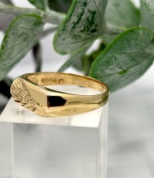 Vintage klackring 18k guld