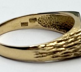 Vintage klackring 18k guld