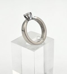 Vintage ring 18k vitguld 0,50ct diamant