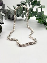 Second hand halsband äkta silver