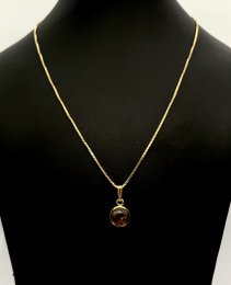 Vintage halsband förgyllt silver Alnöit OB Öhquist