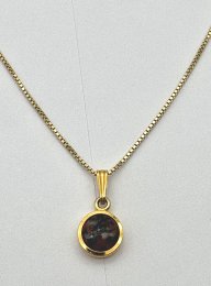 Vintage halsband förgyllt silver Alnöit OB Öhquist