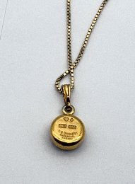 Vintage halsband förgyllt silver Alnöit OB Öhquist