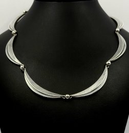 Vintage haslsband äkta silver