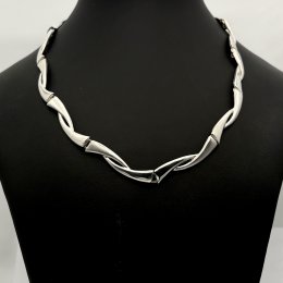 Second hand halsband äkta silver