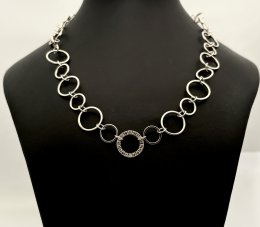 Second hand halsband äkta silver cubic zirconia