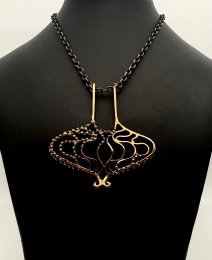 Vintage halsband brons