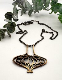 Vintage halsband brons