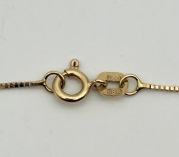 Second hand halsband venezialänk 18k guld.