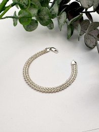 Second hand armband i äkta silver