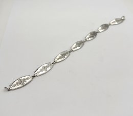 Second hand medelpadsarmband äkta silver