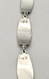 Second hand medelpadsarmband äkta silver