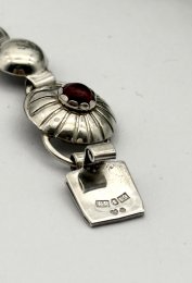 Vintage armband äkta silver ametist 1961