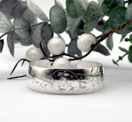 Vintage armring äkta silver Danmark