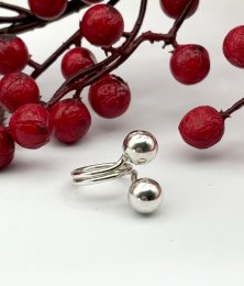 Vintage ring äkta silver 1966