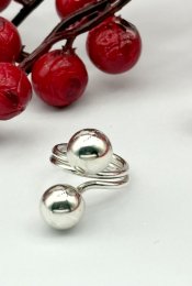 Vintage ring äkta silver 1966