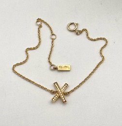 Efva Attling armband 18k guld Kisses and Stars Bracelet