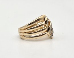 Vintage ring 18k guld diamanter 0,06ct