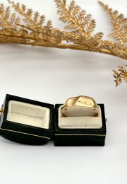 Second hand klackring 18k guld