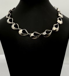Vintage halsband äkta silver