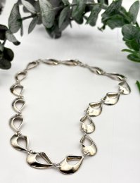 Vintage halsband äkta silver