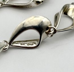 Vintage halsband äkta silver