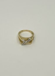 Second hand ring 18k guld diamater 0,16ct
