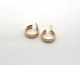 Second hand örhängen creoler 18k guld