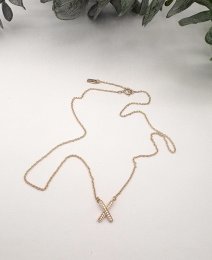 Efva Attling Kisses & Stars Necklace 18k guld diamanter