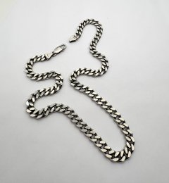 Second hand halsband massiv pansarlänk äkta silver