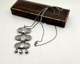 Vintage halsband äkta silver 1971