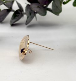 Vintage brosch 18k guld ametist 1954