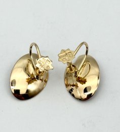 Vintage örhängen 18k guld ametist skruvfästen 1954