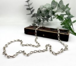 Second hand halsband  äkta silver 80cm