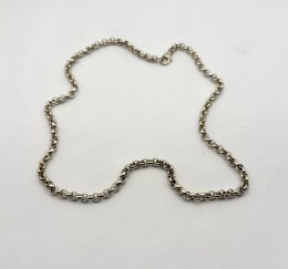 Second hand halsband ärtlänk äkta silver 54 cm