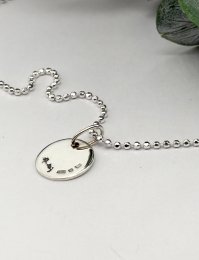 Nyskick halsband Efva Attling Baby Luck Pendant äkta silver